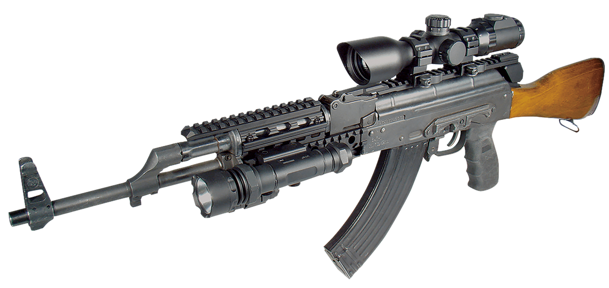 Leapers UTG Pro MTU009 AK47 Universal Quad Rail Handguard 8.43" Aluminum Matte Black — view 2