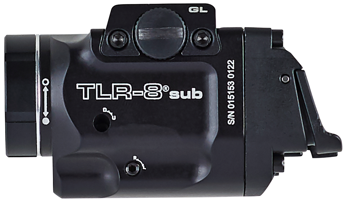 Streamlight TLR-8 Sub 500 Lumen White LED Red Laser Weapon Light - Glock 43X/48 MOS — view 2