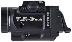 Streamlight TLR-8 Sub 500 Lumen White LED Red Laser Weapon Light - Glock 43X/48 MOS — view 2