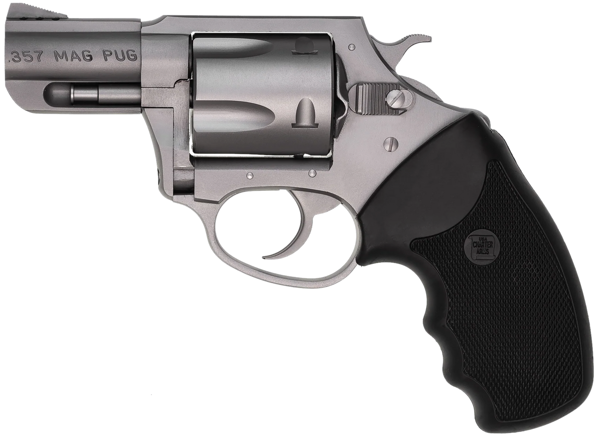 Charter Arms Mag Pug 357 Mag 2.20" 5-Shot DA/SA Revolver - Matte Stainless — view 2