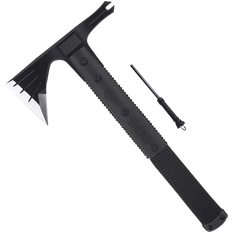 S.O.G Survival Hawk 3" 2Cr13MoV SS Tomahawk 12.10" OAL - Black Oxide w/Reflective Paracord GRN Handle — view 2