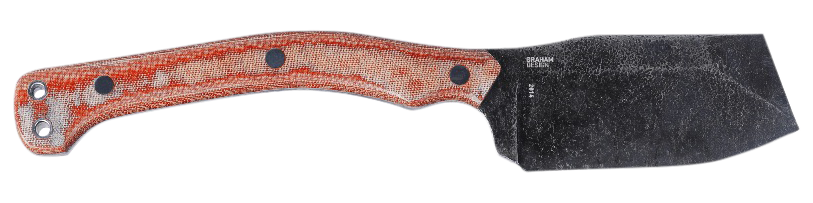 Columbia River CRKT 2014 Razel Nax 4.29" Fixed Plain Stonewashed 1075 Carbon Steel Brown Resin Fiber Handle — view 2