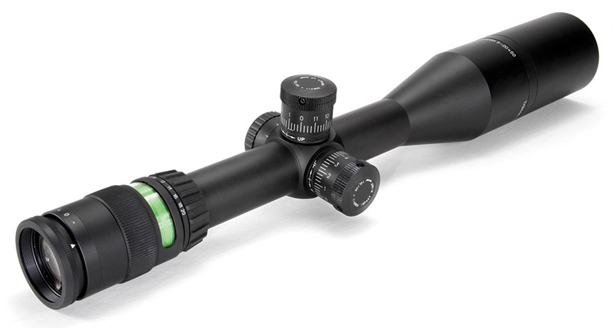 Trijicon AccuPoint 5-20x50mm 30mm Tube Illuminated Mil-Dot Crosshair Green Dot Riflescope - Matte Black — view 2