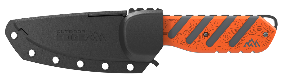Outdoor Edge Razor HTX 3" Folding Plain 420J2 SS Orange/Gray TPR Handle — view 2
