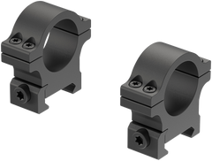 Leupold Open Range Cross-Slot 1" Medium Matte Black Scope Ring Set — view 2
