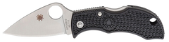 Spyderco Manbug Lightweight 1.90" VG-10 Stonewashed Plain Edge Black FRN Folding Knife — view 2