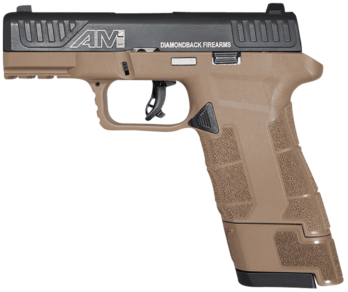 Diamondback AM2 Sub-Compact 9mm Luger 3.50" 17+1 DAO Pistol - Flat Dark Earth — view 2