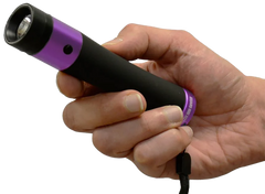Guard Dog Ivy 200 Lumens Stun Gun Flashlight - Black/Purple Aluminum — view 2
