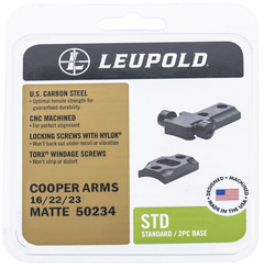 Leupold 50234 Standard Base 2-Piece Cooper Arms 16/22/23 Matte Black — view 2