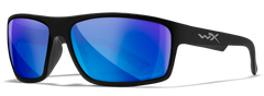 Wiley X WX Peak M/L CAPTIVATE Polarized Blue Mirror Lens Matte Black Frame Safety Glasses — view 2