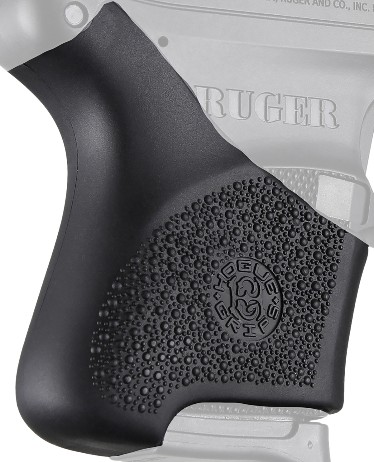 Hogue 18100 HandAll Hybrid Grip Sleeve Ruger LCP Textured Black Rubber — view 2