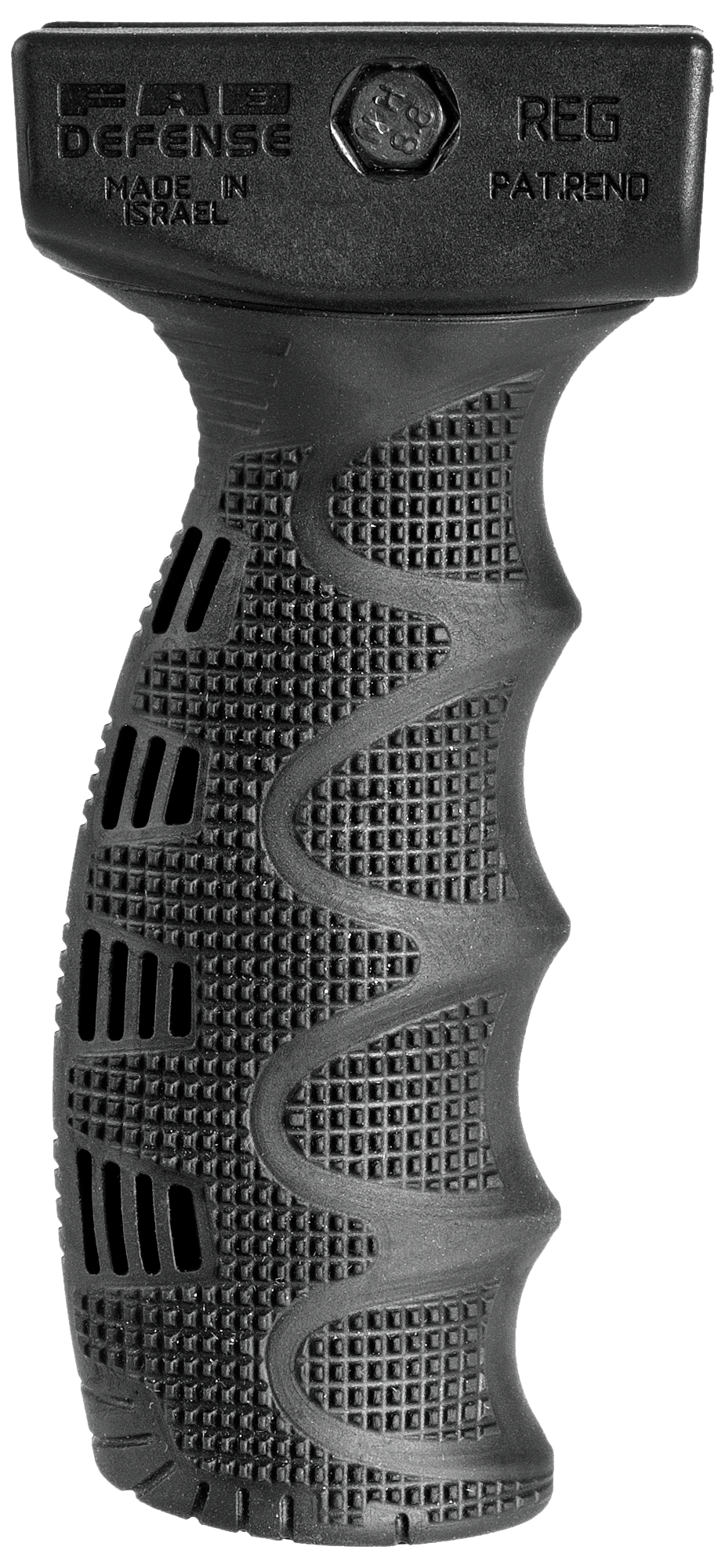 FAB Defense REG Ergonomic Rubberized Tactical Foregrip w/Waterproof Storage 4.6" Black — view 2