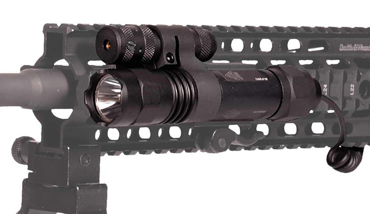 Leapers UTG LT-ELP39Q-A 400 Lumen LED Light & Green Laser Combo with QD Mount - Black — view 2
