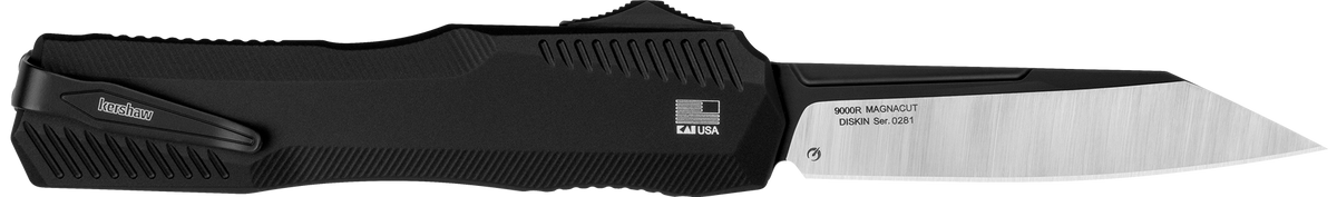 Kershaw Livewire 9000R 3.30" OTF Reverse Tanto Plain CPM MagnaCut Automatic Knife — view 2