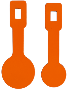 Champion Targets Impact Steel TYL Rimfire Targets Orange 4 Pack — view 2