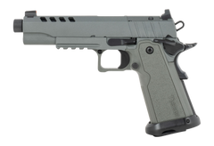Tisas Arms 1911 Night Stalker 9mm Luger 17+1 5.30" Threaded Barrel SAO Semi-Auto Pistol - Gray Cerakote — view 2
