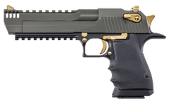 Magnum Research Desert Eagle Mark XIX L6 44 Mag 6" 8+1 Semi-Auto Pistol - Black/Green/Gold — view 2