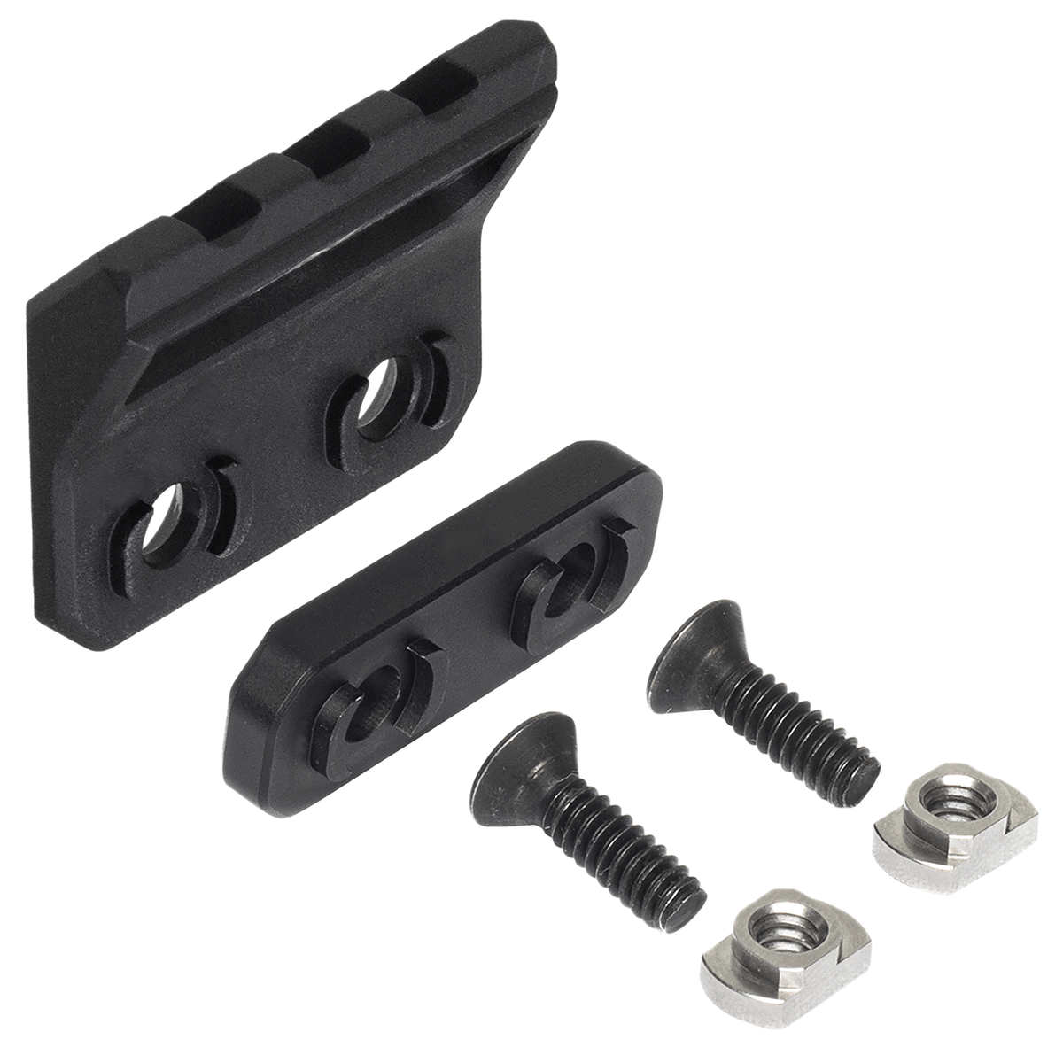 Leapers UTG MTMP45 M-LOK Angled Picatinny Mount Matte Black Aluminum — view 2