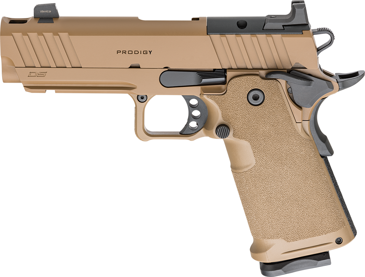Springfield Armory 1911 DS Prodigy Comp AOS 9mm 4.25" 10+1 Coyote Brown Pistol — view 2