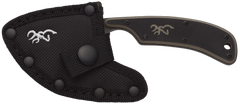 Browning Cutoff 2.50" Fixed Skinner 9Cr14MoV SS Black/Tan G10 Handle - Boxed — view 2