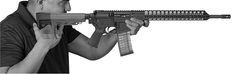 Aim Sports ARAMSO1 Advanced Modular 6-Position Collapsible Stock - Black Synthetic for AR-15 — view 2
