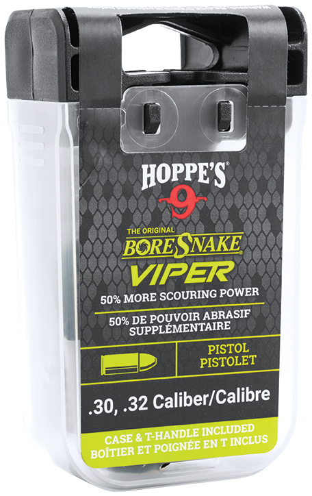 Hoppes BoreSnake Viper .30/.32 Cal Pistol Bore Cleaner Rope - Bronze Bristle — view 2