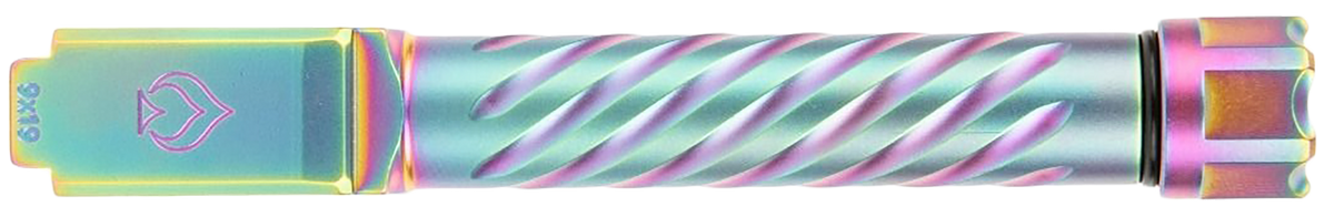 Ballistic Adv Premium Series 9mm Luger Spiral Fluted Threaded Barrel - Fits Glock 19 Gen 3-5 - PVD Iridescent — view 2