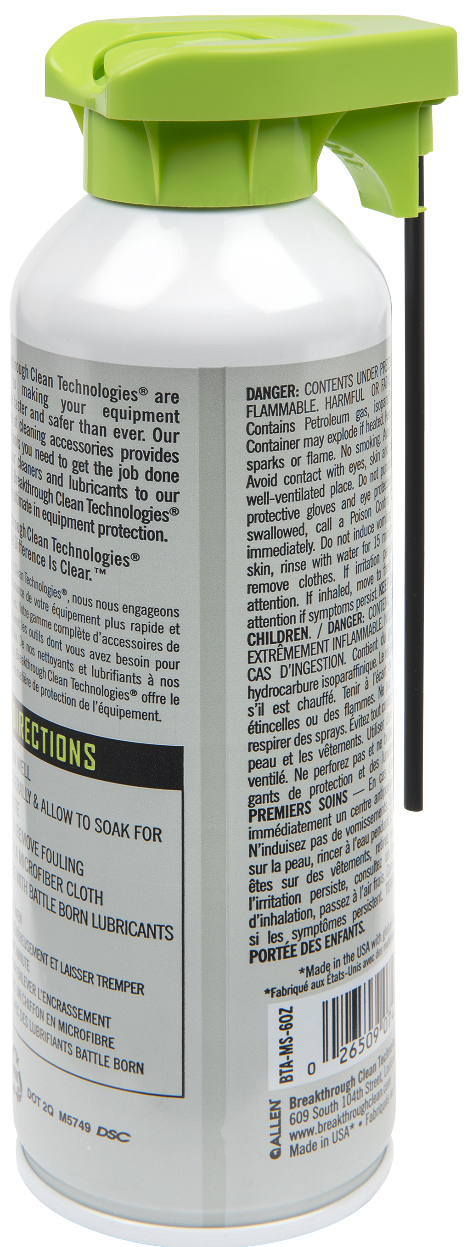 Breakthrough Clean Military Grade Solvent Aerosol 6 oz — view 2
