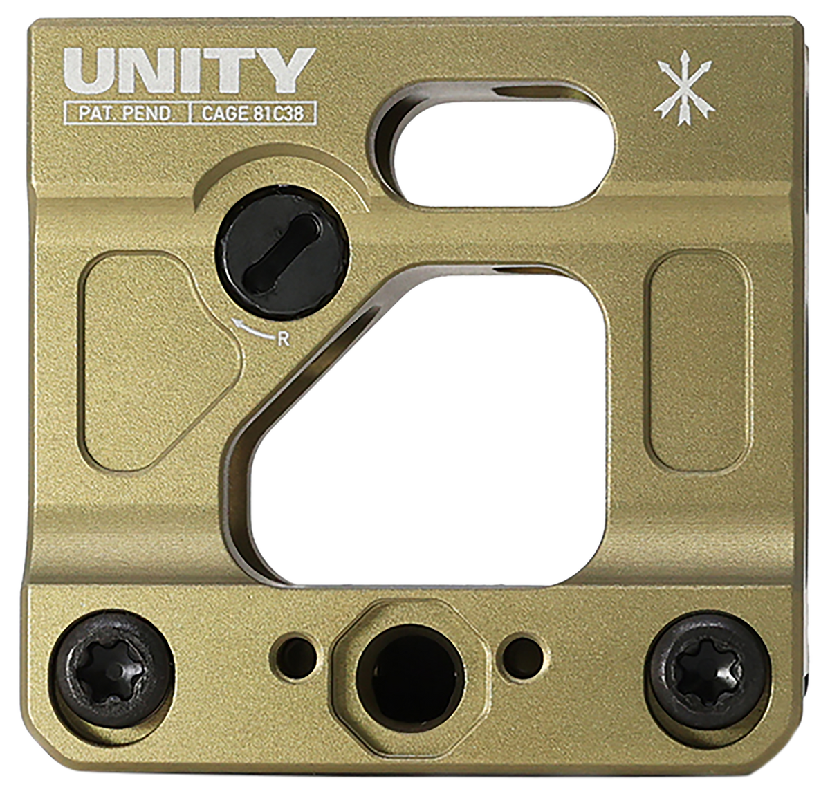 Unity Tactical FAST Micro 2.26" Optical Centerline Red Dot Mount - Flat Dark Earth Anodized Aluminum — view 2