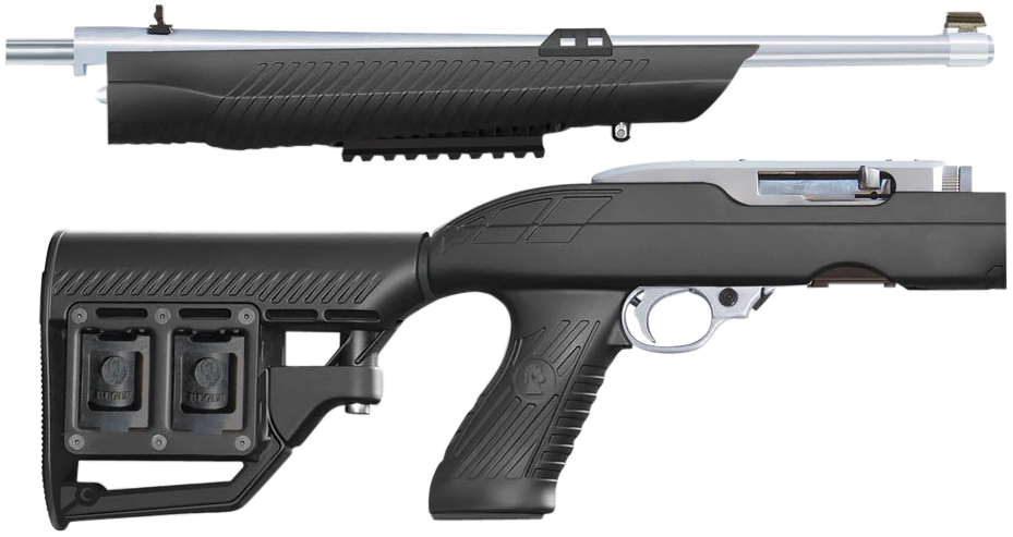 Adaptive Tactical Tac-Hammer RM4 Adjustable Black Synthetic Stock - Ruger 10/22 Takedown — view 2