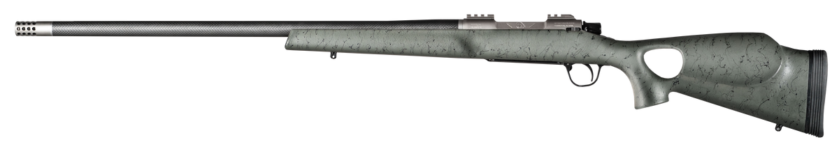 Christensen Arms Summit TI 7mm Rem Mag 26" 3+1 Bolt-Action Rifle - Green/Black Webbing Thumbhole — view 2