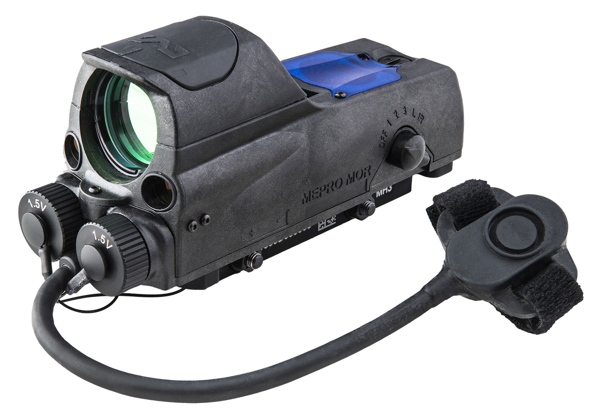 Meprolight USA MOR PRO 1x 30mm 4.3 MOA Red Dot & IR Laser Sight - Black — view 2