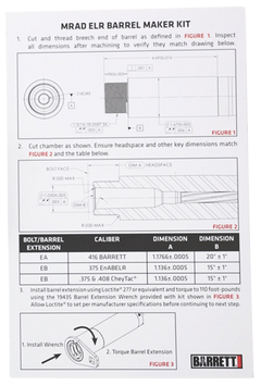 Barrett MRADELR Barrel Maker Kit .375 EnABELR Black — view 2