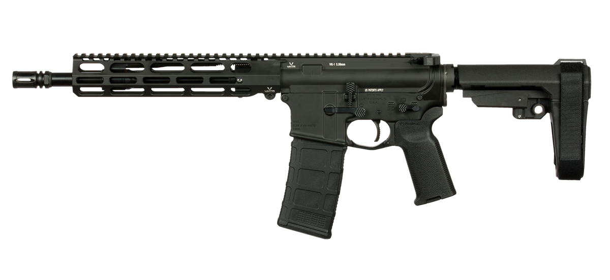 VKTR Industries VK-1 5.56 NATO 11.5" 30+1 Semi-Auto Pistol - Armor Black — view 2