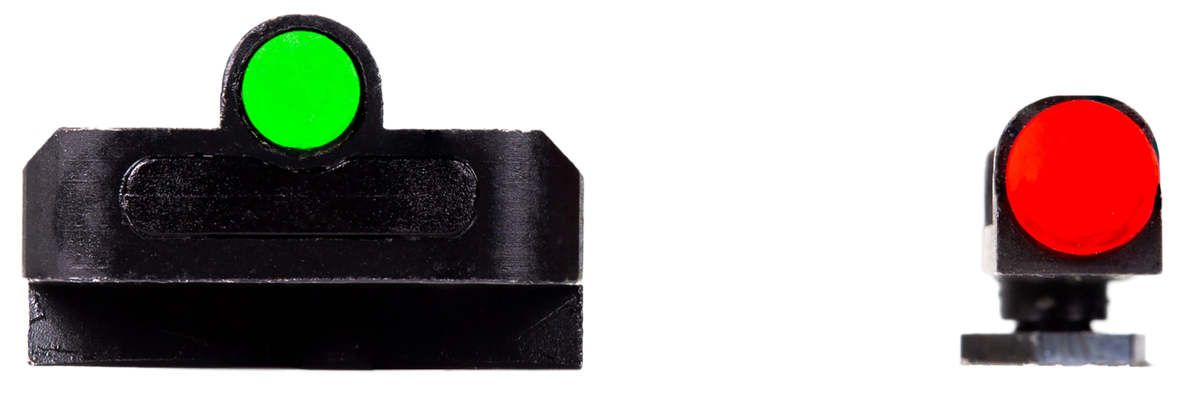 Hiviz FastDot H3 Sight Set for Glock MOS Red Fiber Optic Front / Green Tritium Rear — view 2