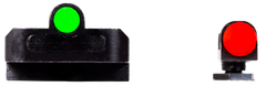 Hiviz FastDot H3 Sight Set for Glock MOS Red Fiber Optic Front / Green Tritium Rear — view 2