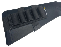 Adaptive Tactical Stock Mounted Shell Carrier 5-Rd Shotshells Black Nylon - Adjustable Stock Fit — view 2