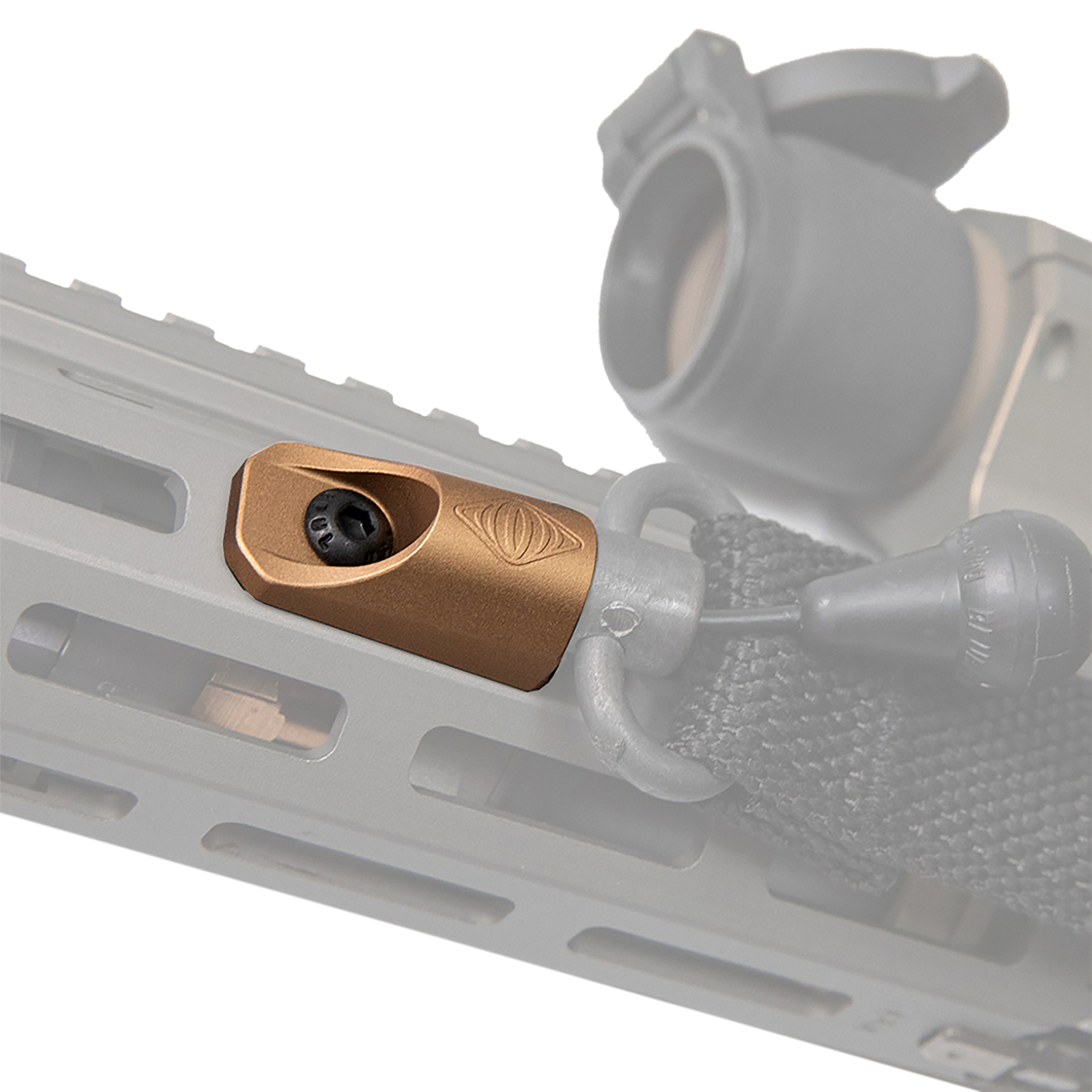 Reptilia Socket M-LOK QD Sling Mount FDE 7075-T6 Aluminum — view 2