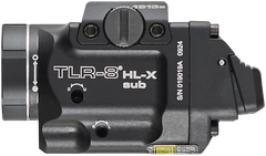 Streamlight TLR-8 HL-X SUB USB 1000 Lumens Red Laser Weapon Light - 1913 Short — view 2