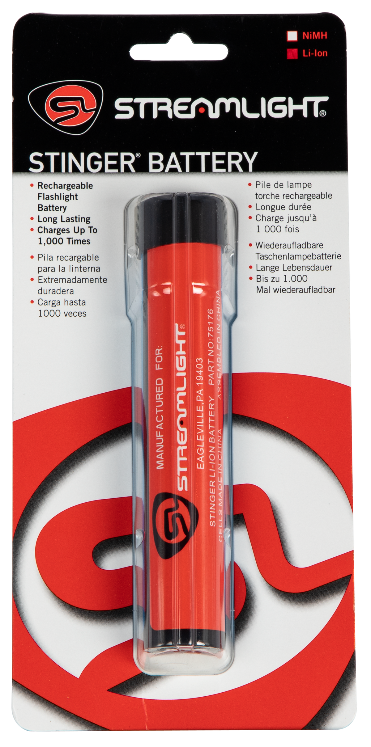 Streamlight 75176 Stinger Lithium Ion 3.6V Battery Stick - Single Pack — view 2