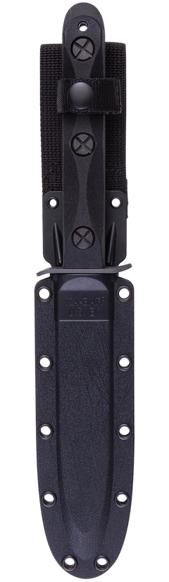 Ka-Bar EK44 Ek Model 4 Commando 6.63" Fixed Double Edge Spear Point Plain 1095 Cro-Van - Black GRN Handle — view 2