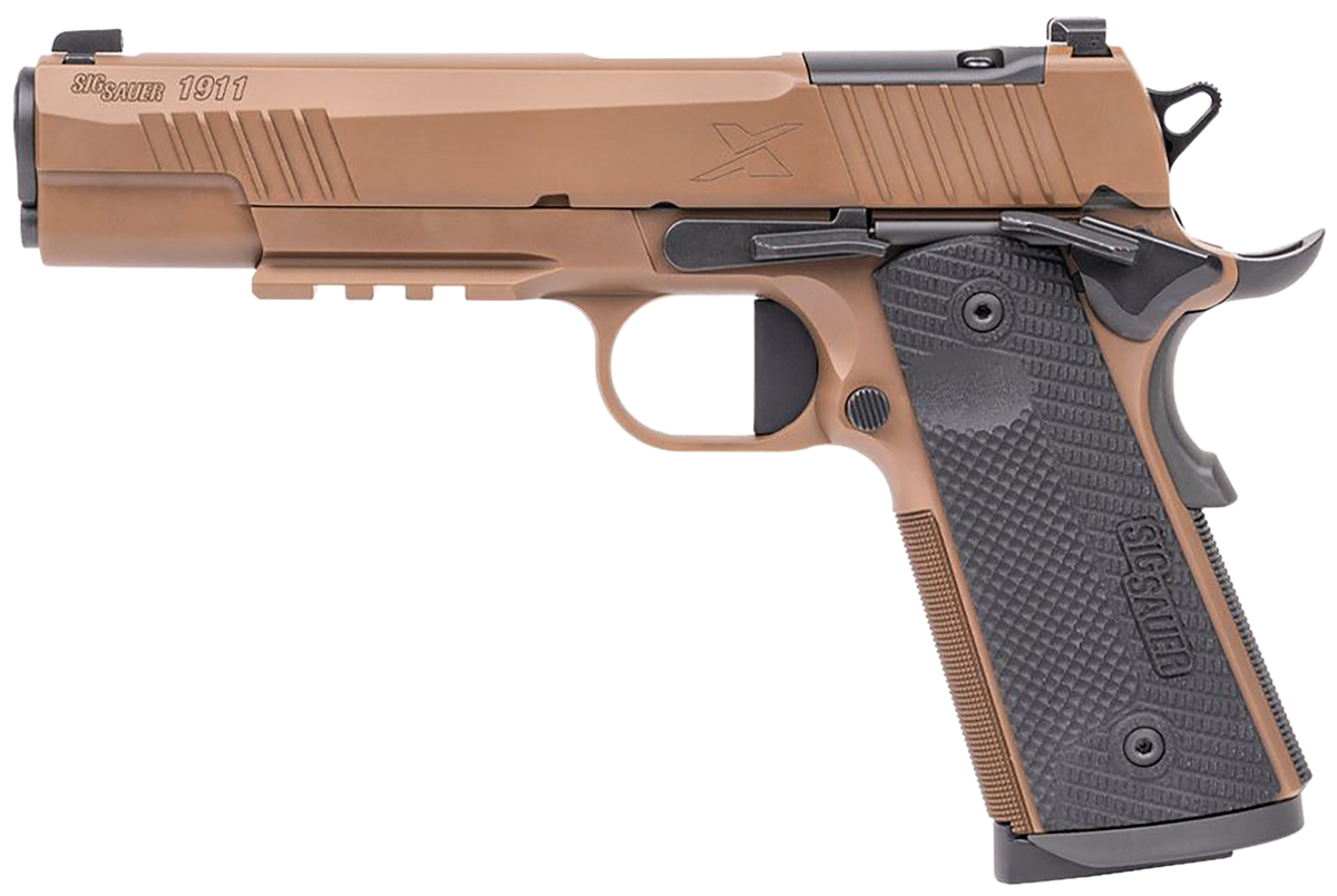 Sig Sauer 1911-X Full Size 45 ACP 5" 8+1 Semi-Auto Pistol - Coyote PVD — view 2