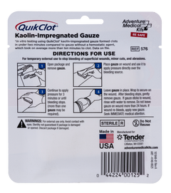 Adventure Medical Kits QuikClot Hemostatic Gauze 3" x 24" White — view 2