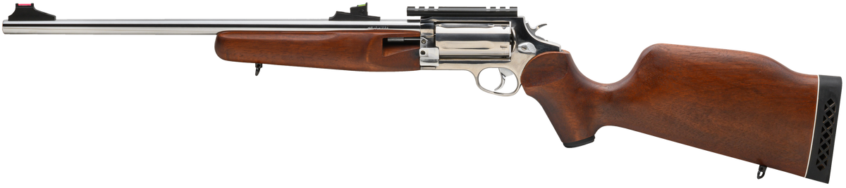 Rossi Circuit Judge 45 Colt (LC) / 410 Gauge 18.50" 5-Rd Polished Stainless Steel Hardwood Monte Carlo Right Hand — view 2