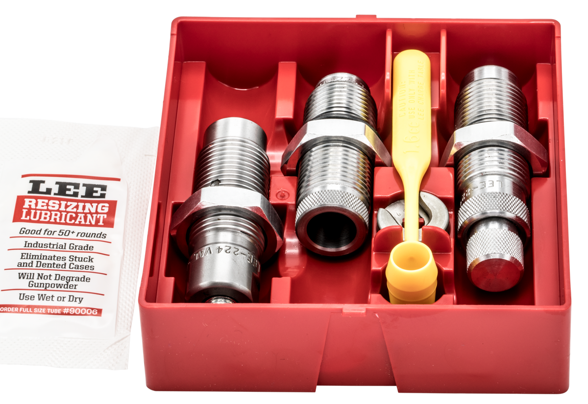 Lee Precision Pacesetter 3-Die Set 224 Valkyrie - Full Length Sizing / Seating / Crimp — view 2
