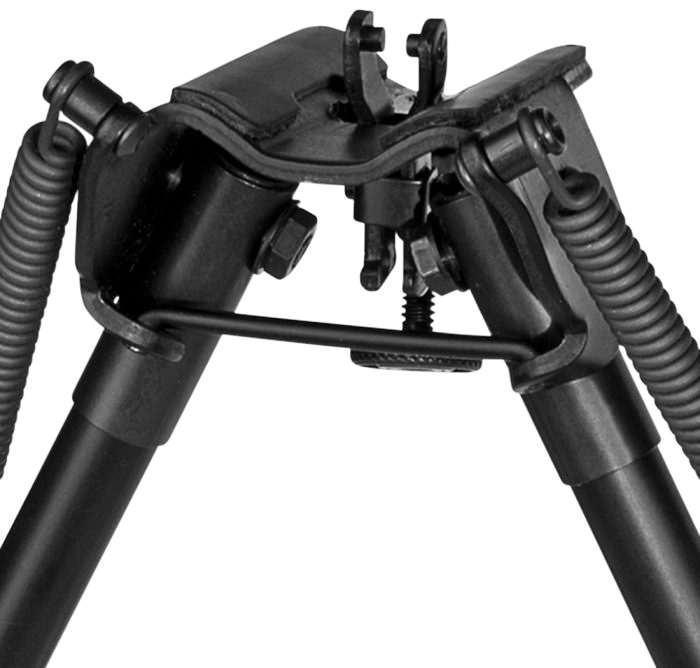 Harris 1A2-BR2 Bipod Non-Swivel 6-9" Swivel Stud Rubber Feet - Black Steel/Aluminum — view 2