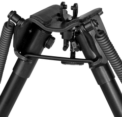 Harris 1A2-BR2 Bipod Non-Swivel 6-9" Swivel Stud Rubber Feet - Black Steel/Aluminum — view 2