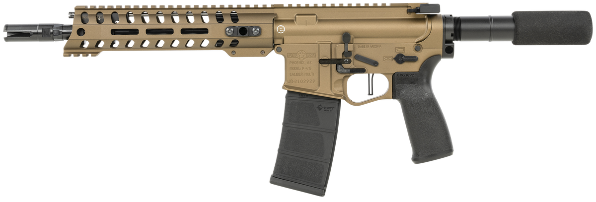 Patriot Ordnance Factory Renegade+ 5.56x45mm NATO 10.5" 30+1 Semi-Auto Pistol - Bronze — view 2