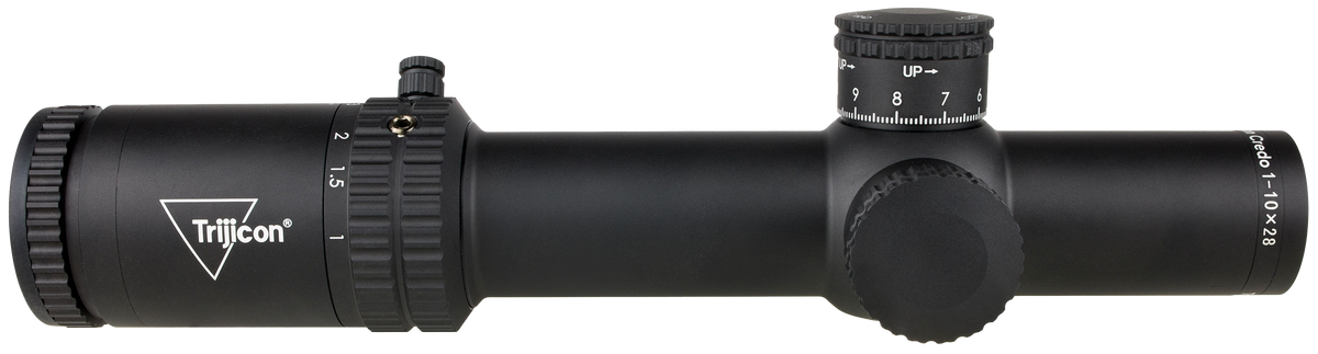 Trijicon Credo 1-10x28mm 34mm Tube FFP Illuminated Green/Red Segmented Circle Enhanced Riflescope - Matte Black — view 2