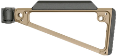 Midwest Industries Triangle Side Folding Stock Flat Dark Earth 6061 Aluminum - Picatinny — view 2